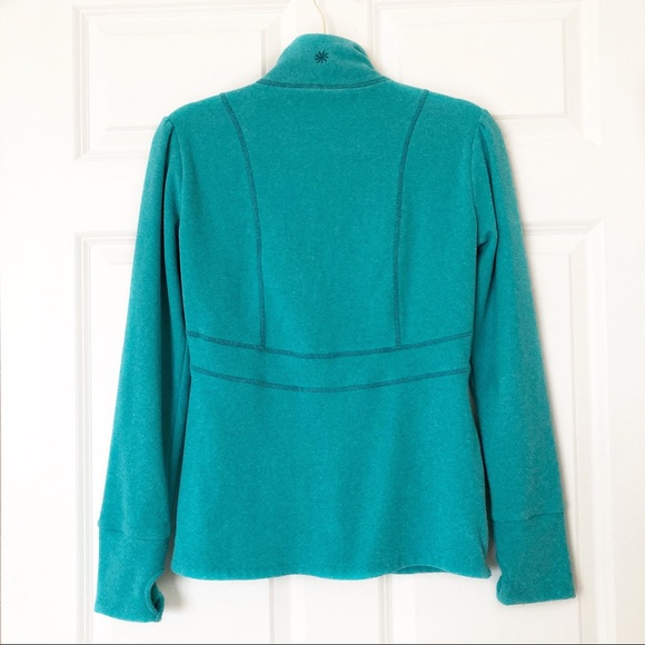 Athleta 1/2 Zip Fleece Size S Athleta Fast Track - Picture 2 of 5